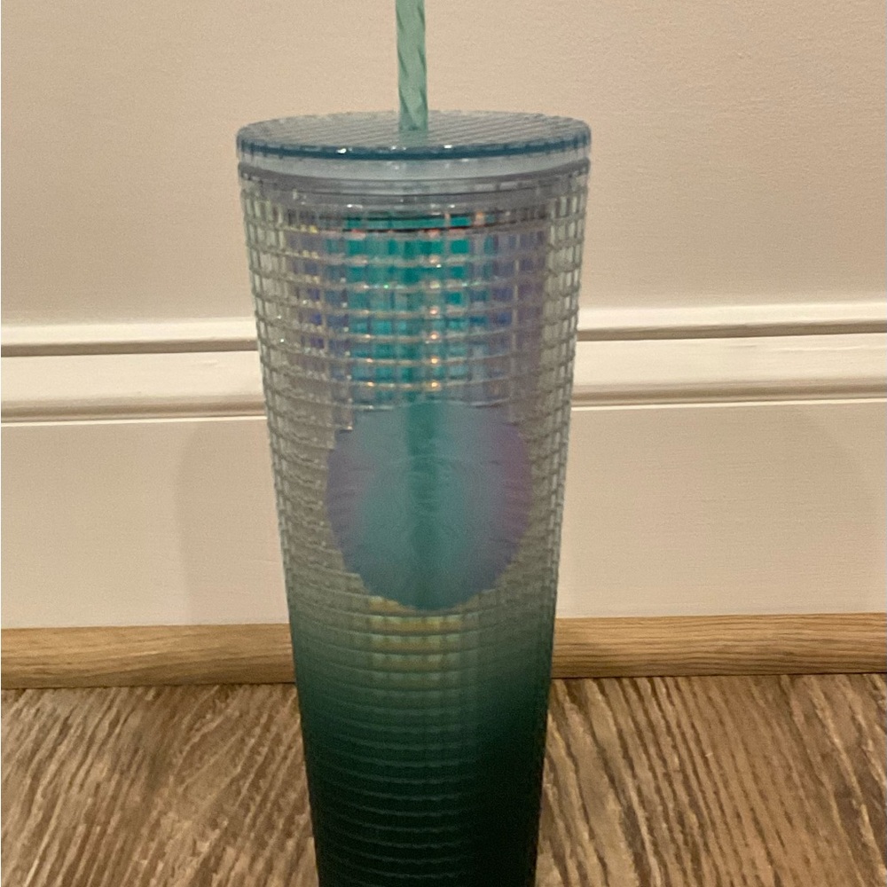 2022 Starbucks Blue/Green GRADIENT Studded Tumbler ~ 24 oz Venti